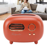 Retro Radio Shape Tissue Cover Box Vintage Radio Tissue Box for Bathroom Living Room Bedroom Nightstand Desk Table Red