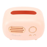 Retro Radio Shape Tissue Cover Box Vintage Radio Tissue Box for Bathroom Living Room Bedroom Nightstand Desk Table Pink