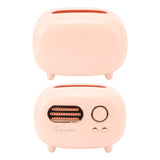 Retro Radio Shape Tissue Cover Box Vintage Radio Tissue Box for Bathroom Living Room Bedroom Nightstand Desk Table Pink - Extra Image