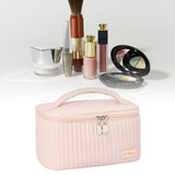 PU Open Lid Cake Shape Make Up Bag Cosmetic Storage Bag Soft Color Portable Makeup Bag Pink