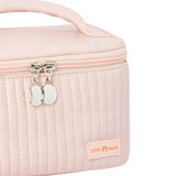 PU Open Lid Cake Shape Make Up Bag Cosmetic Storage Bag Soft Color Portable Makeup Bag Pink