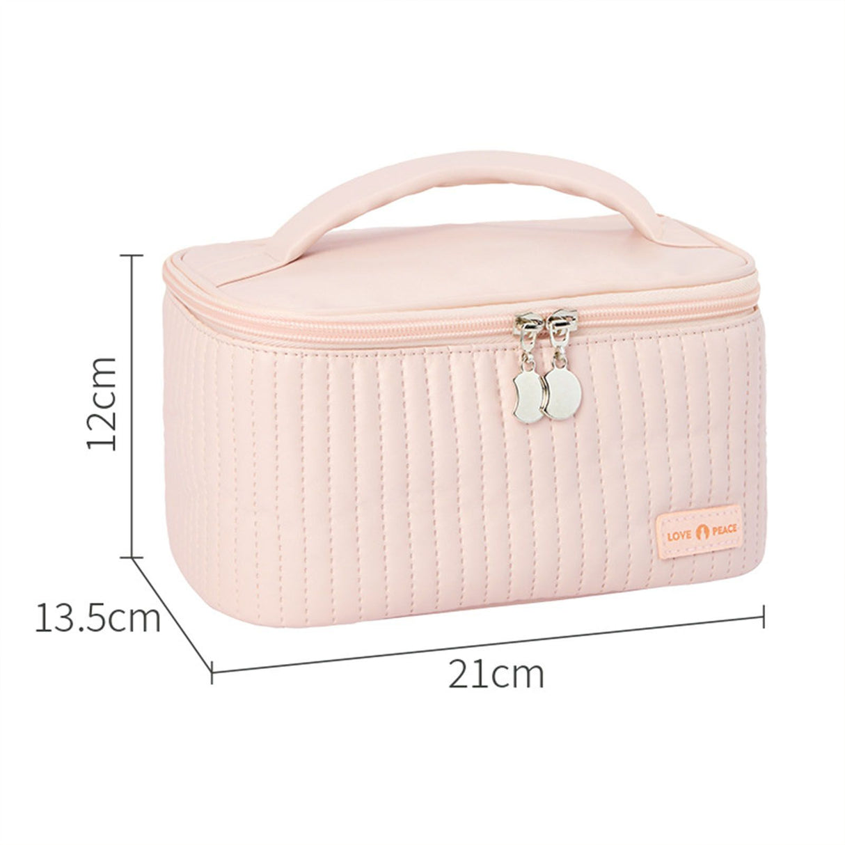 PU Open Lid Cake Shape Make Up Bag Cosmetic Storage Bag Soft Color Portable Makeup Bag Pink