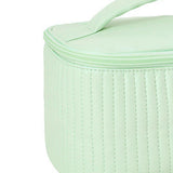 PU Open Lid Cake Shape Make Up Bag Cosmetic Storage Bag Soft Color Portable Makeup Bag Light Green