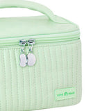 PU Open Lid Cake Shape Make Up Bag Cosmetic Storage Bag Soft Color Portable Makeup Bag Light Green