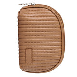 PU Leather Makeup Bag Portable Large Capacity Storage Travel Makeup Bag for Lipstick Cosmetic Brown