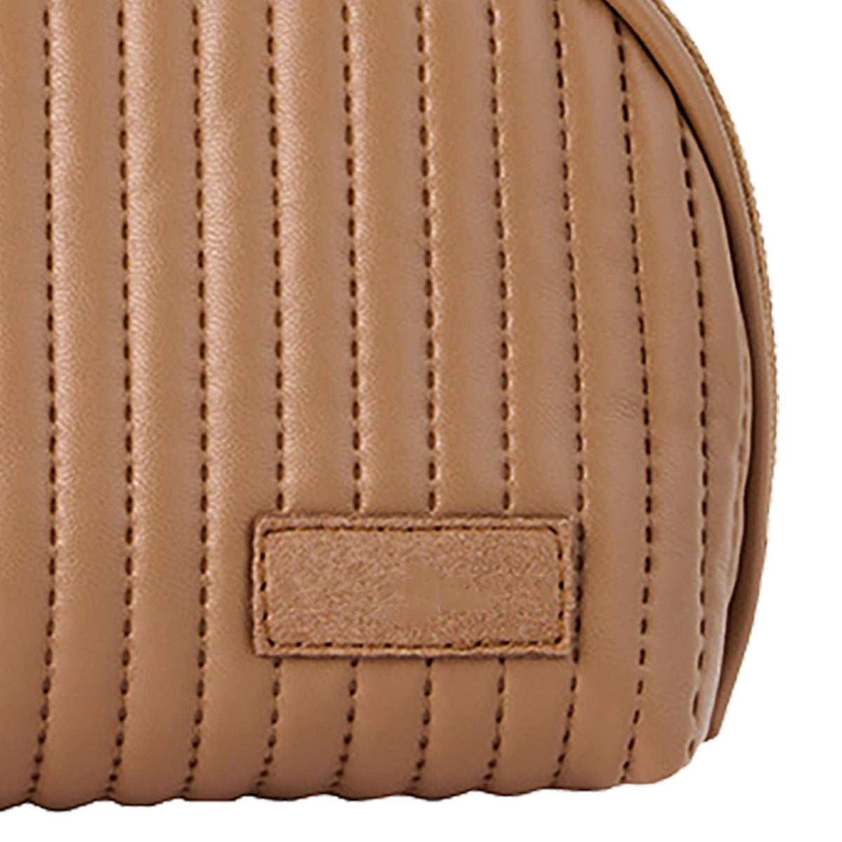 PU Leather Makeup Bag Portable Large Capacity Storage Travel Makeup Bag for Lipstick Cosmetic Brown