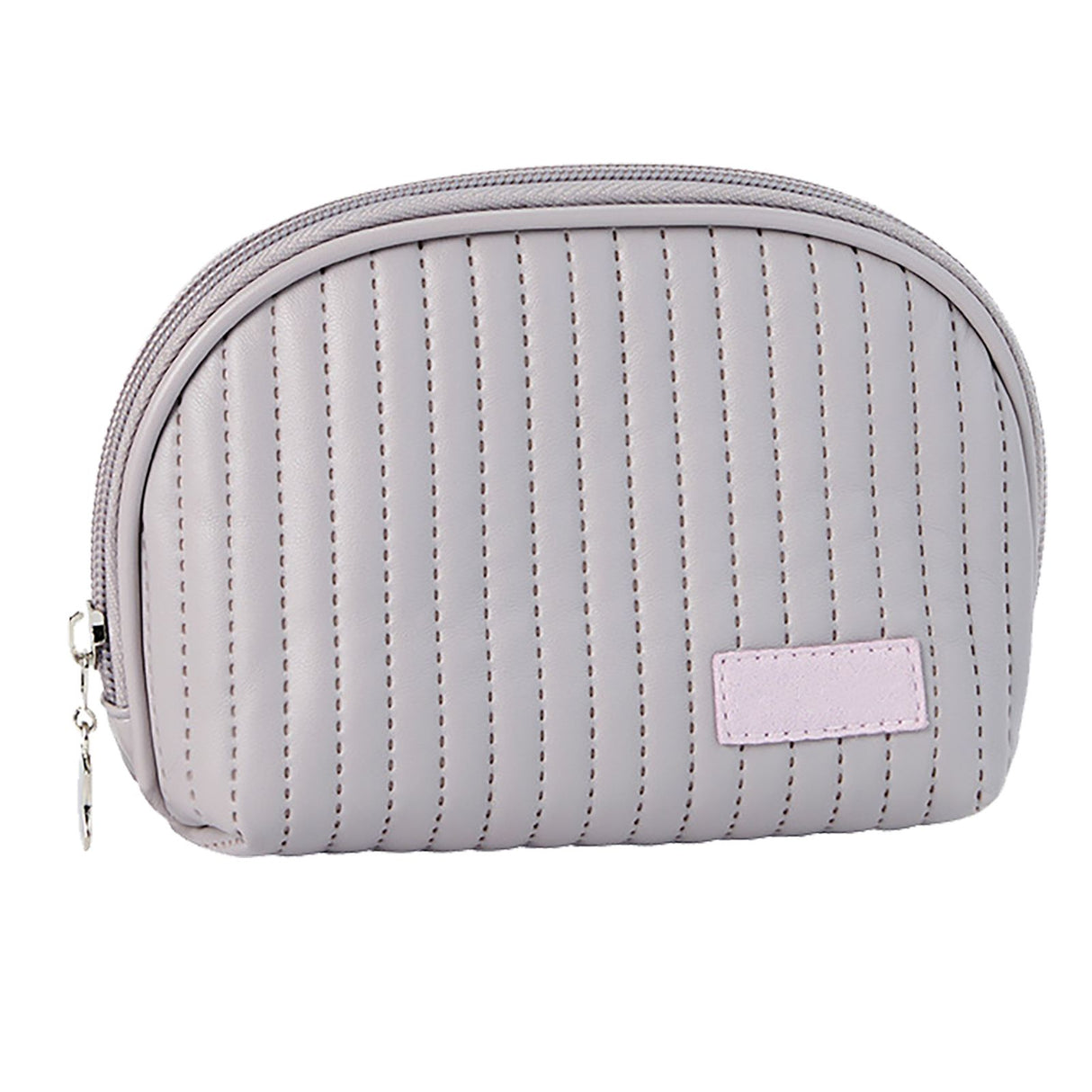 PU Leather Makeup Bag Portable Large Capacity Storage Travel Makeup Bag for Lipstick Cosmetic Purple