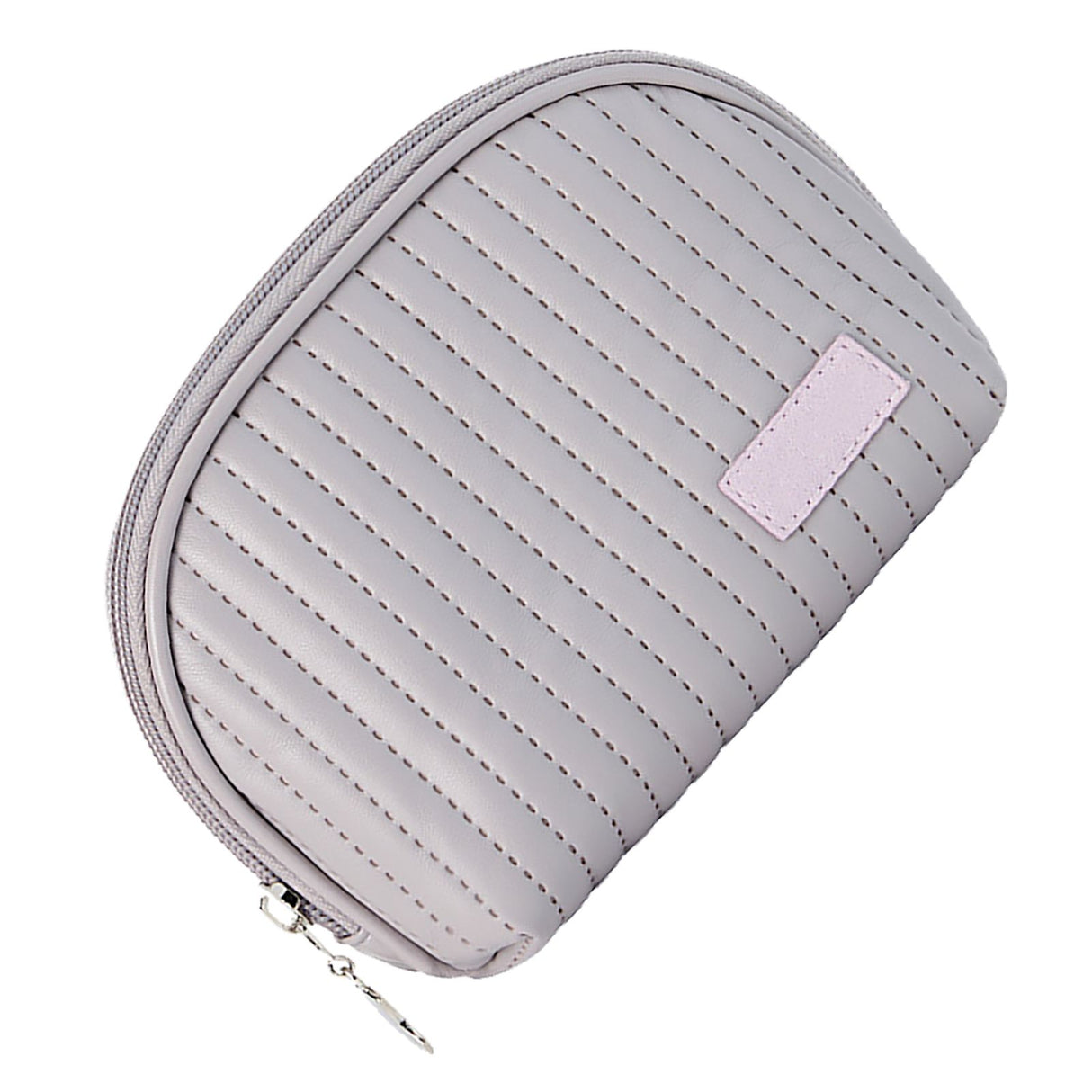 PU Leather Makeup Bag Portable Large Capacity Storage Travel Makeup Bag for Lipstick Cosmetic Purple
