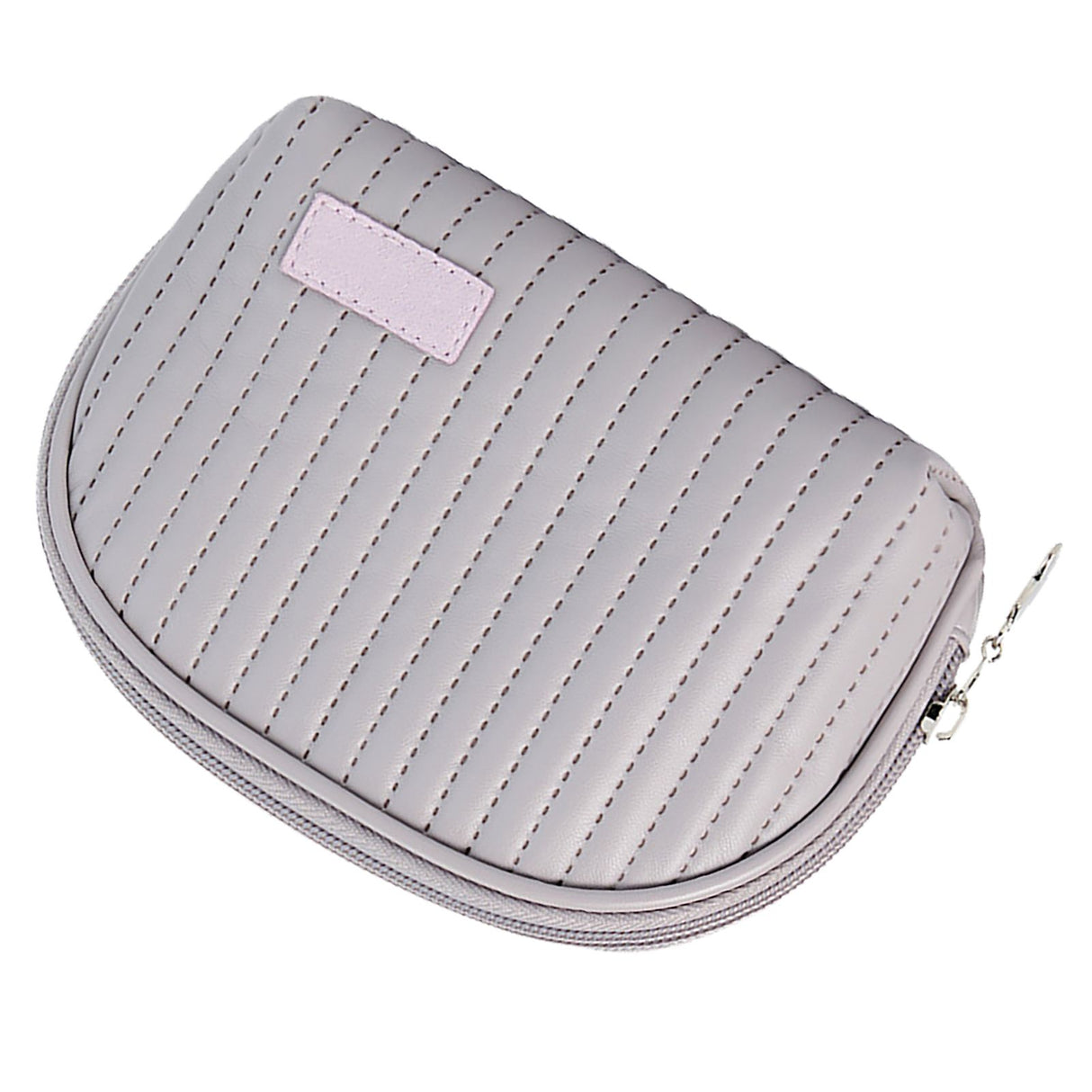 PU Leather Makeup Bag Portable Large Capacity Storage Travel Makeup Bag for Lipstick Cosmetic Purple