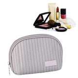 PU Leather Makeup Bag Portable Large Capacity Storage Travel Makeup Bag for Lipstick Cosmetic Purple