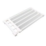 Closet Tension Shelf Expandable Nail Free Cabinet Divider Storage Rack for Wardrobe Cupboard 50‑80cm / 19.7‑31.5in Length - Top-Down View