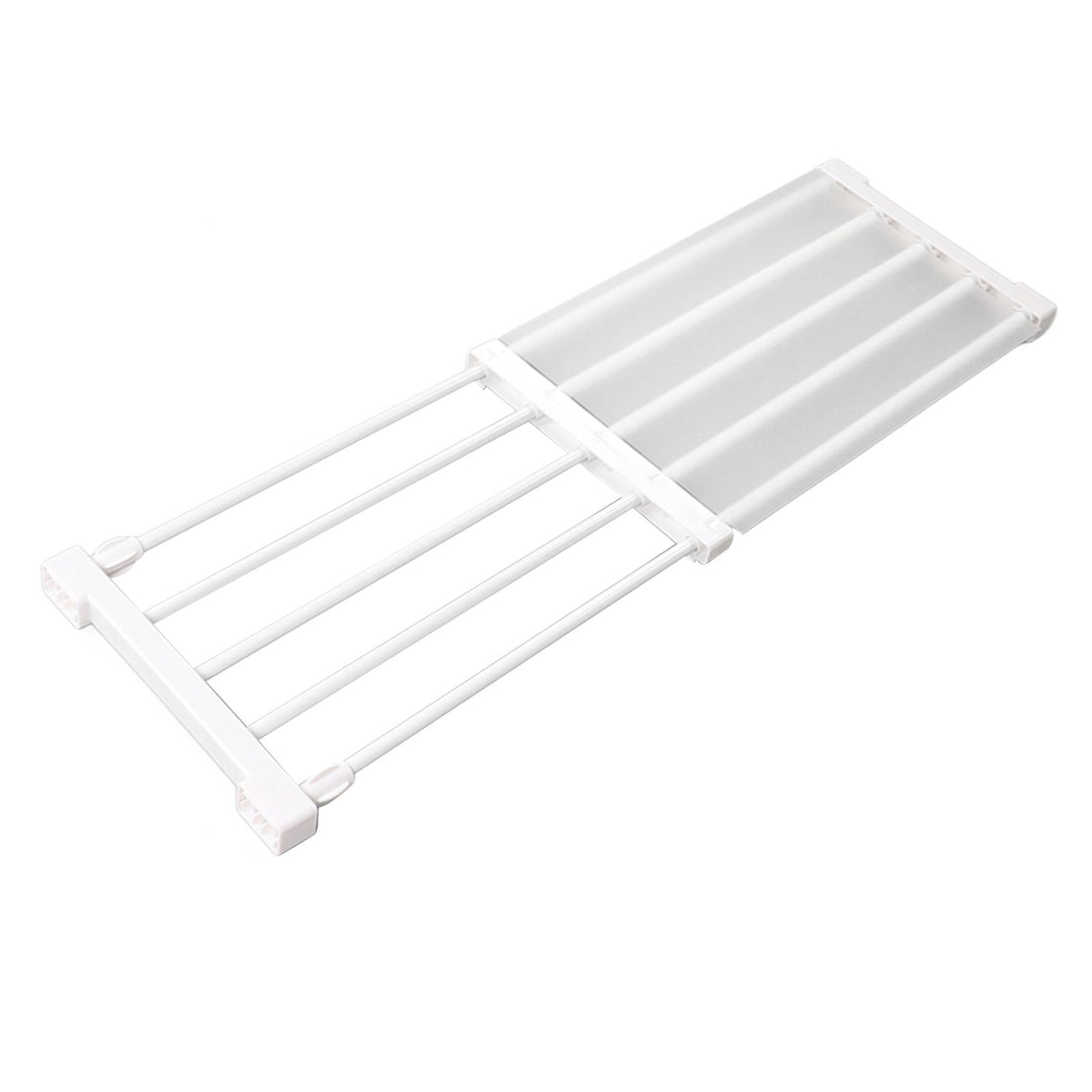 Closet Tension Shelf Expandable Nail Free Cabinet Divider Storage Rack for Wardrobe Cupboard 50‑80cm / 19.7‑31.5in Length