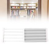 Closet Tension Shelf Expandable Nail Free Cabinet Divider Storage Rack for Wardrobe Cupboard 50‑80cm / 19.7‑31.5in Length