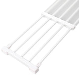 Closet Tension Shelf Expandable Nail Free Cabinet Divider Storage Rack for Wardrobe Cupboard 50‑80cm / 19.7‑31.5in Length
