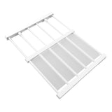 Tension Rod Shelf Adjustable Length Space Saving Nail Free Expandable Closet Shelf for Cabinet Wardrobe 16.5in Width 30‑40cm / 11.8‑15.7in Length - Front View