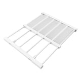 Tension Rod Shelf Adjustable Length Space Saving Nail Free Expandable Closet Shelf for Cabinet Wardrobe 16.5in Width 30‑40cm / 11.8‑15.7in Length