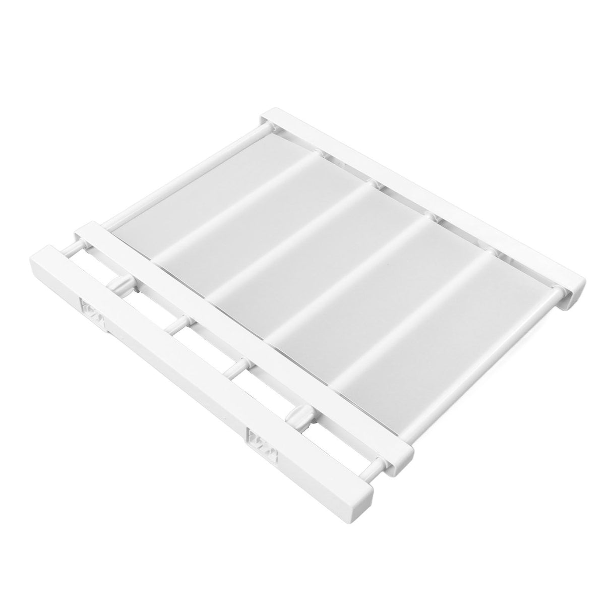 Tension Rod Shelf Adjustable Length Space Saving Nail Free Expandable Closet Shelf for Cabinet Wardrobe 16.5in Width 30‑40cm / 11.8‑15.7in Length