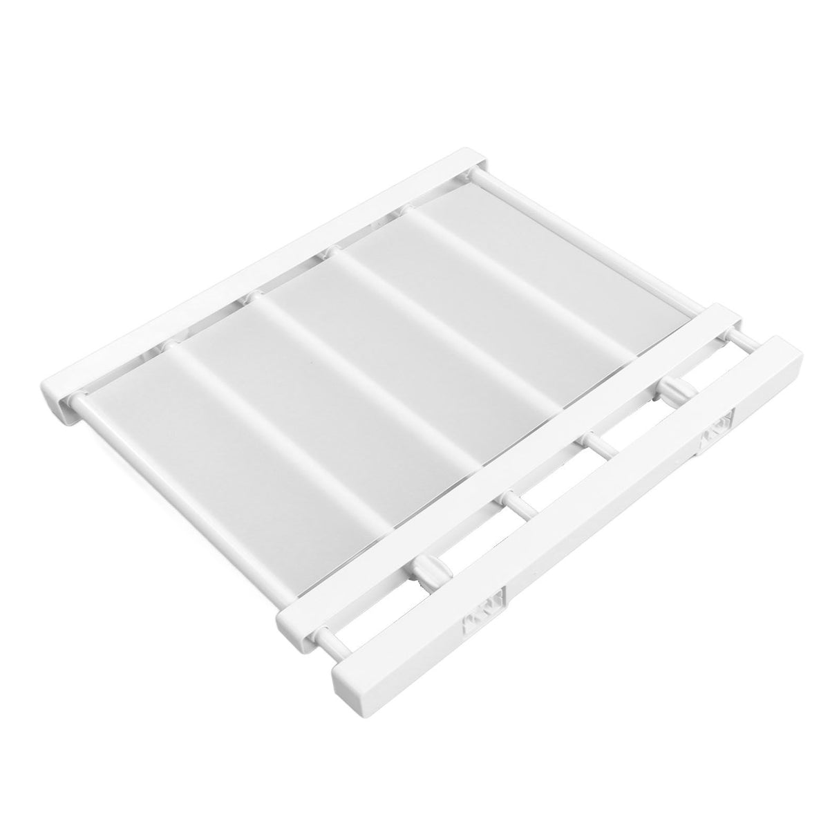 Tension Rod Shelf Adjustable Length Space Saving Nail Free Expandable Closet Shelf for Cabinet Wardrobe 16.5in Width 30‑40cm / 11.8‑15.7in Length