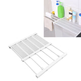 Tension Rod Shelf Adjustable Length Space Saving Nail Free Expandable Closet Shelf for Cabinet Wardrobe 16.5in Width 30‑40cm / 11.8‑15.7in Length