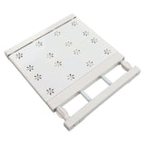 Wardrobe Partition Board Storage Extendable Rod Space Saving Layered Partition Board for Cabinet 11.8‑15.7in - Rear View