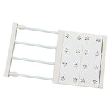 Wardrobe Partition Board Storage Extendable Rod Space Saving Layered Partition Board for Cabinet 11.8‑15.7in - Close-Up Angle