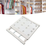 Wardrobe Partition Board Storage Extendable Rod Space Saving Layered Partition Board for Cabinet 11.8‑15.7in