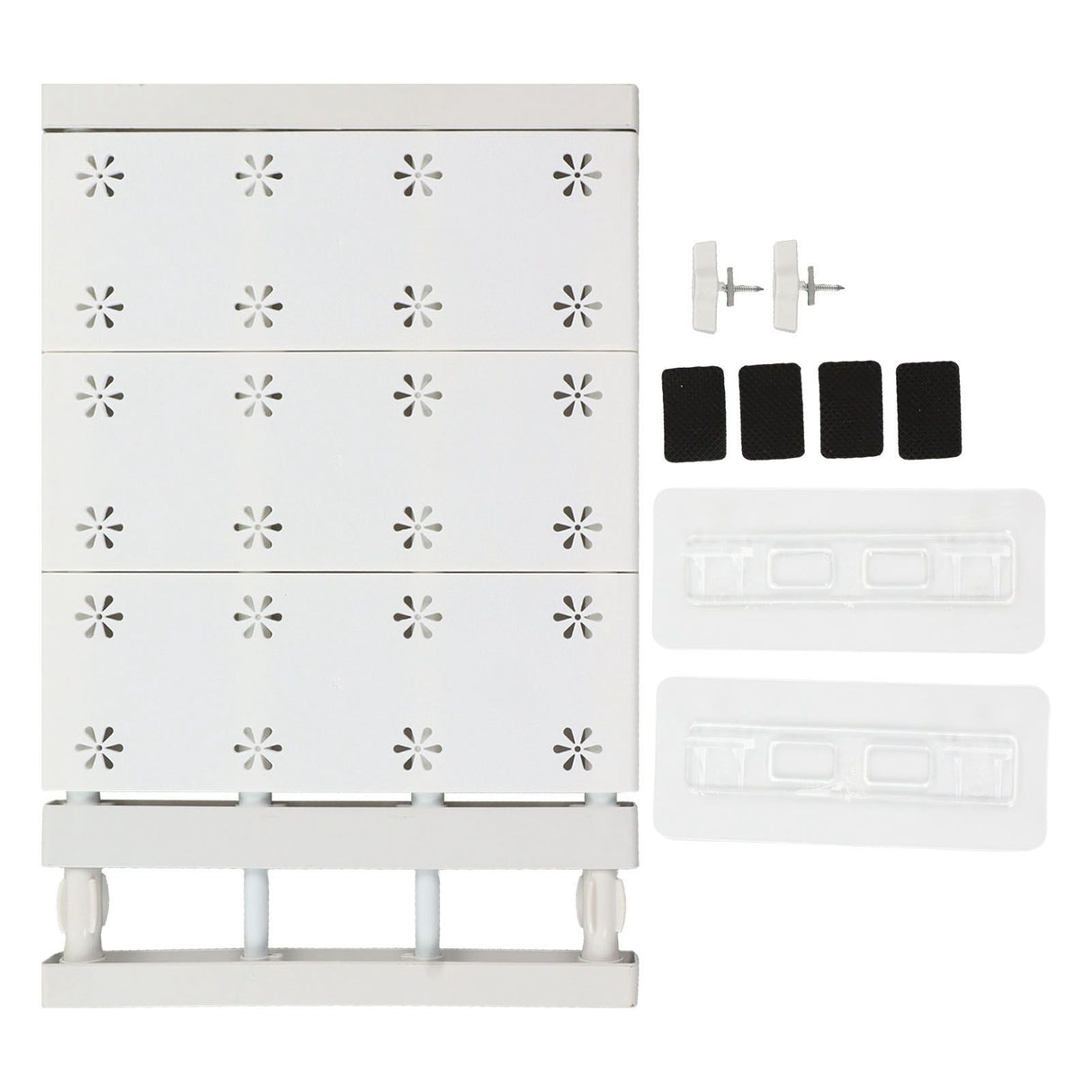 Wardrobe Partition Board Storage Extendable Rod Space Saving Layered Partition Board for Cabinet 15-23.6in
