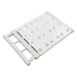 Wardrobe Partition Board Storage Extendable Rod Space Saving Layered Partition Board for Cabinet 15-23.6in - 45-Degree Angle