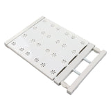 Wardrobe Partition Board Storage Extendable Rod Space Saving Layered Partition Board for Cabinet 15-23.6in - Rear View