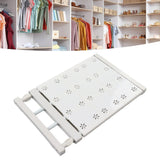 Wardrobe Partition Board Storage Extendable Rod Space Saving Layered Partition Board for Cabinet 15-23.6in - Extra Image