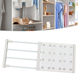 Wardrobe Partition Board Storage Extendable Rod Space Saving Layered Partition Board for Cabinet 15-23.6in - Extra Image
