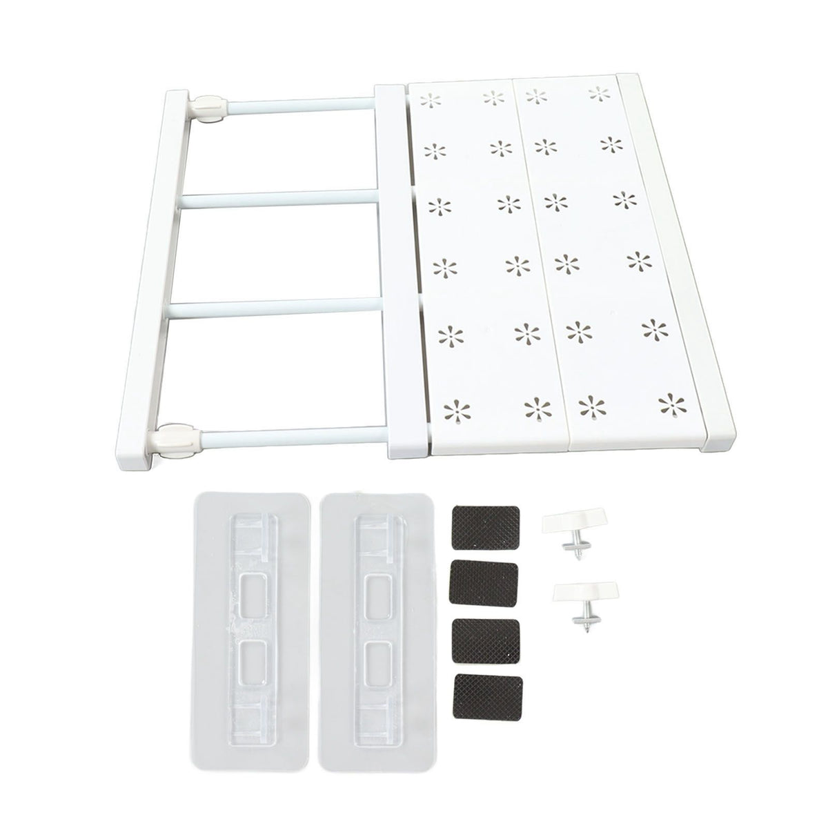 Tension Shelf Adjustable Space Saving Expandable Closet Organizer Dividers for Shoe Cabinet Closet Length 30‑40cm/11.8‑15.7in