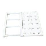 Tension Shelf Adjustable Space Saving Expandable Closet Organizer Dividers for Shoe Cabinet Closet Length 30‑40cm/11.8‑15.7in - 45-Degree Angle