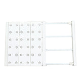 Tension Shelf Adjustable Space Saving Expandable Closet Organizer Dividers for Shoe Cabinet Closet Length 38‑60cm/15.0‑23.6in