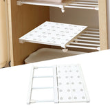 Tension Shelf Adjustable Space Saving Expandable Closet Organizer Dividers for Shoe Cabinet Closet Length 38‑60cm/15.0‑23.6in - Extra Image