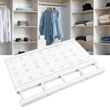 Expandable Closet Shelf Space Saving Punch Free Strong Bearing Capacity Wardrobe Clothes Dividers for Home 30‑40cm/11.8‑15.7in