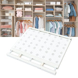 Expandable Closet Shelf Space Saving Punch Free Strong Bearing Capacity Wardrobe Clothes Dividers for Home 38-60cm/15.0-23.6in