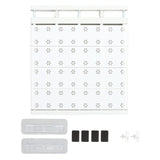 Expandable Closet Shelf Space Saving Punch Free Strong Bearing Capacity Wardrobe Clothes Dividers for Home 48‑80cm/18.9‑31.5in