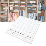 Expandable Closet Shelf Space Saving Punch Free Strong Bearing Capacity Wardrobe Clothes Dividers for Home 48‑80cm/18.9‑31.5in - Extra Image