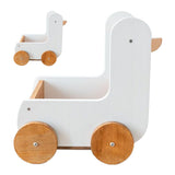Wood Desk Organizer Cute Cartoon Desktop Handbook Stickers Organizer for Study Children's Room Office Dormitory Duck