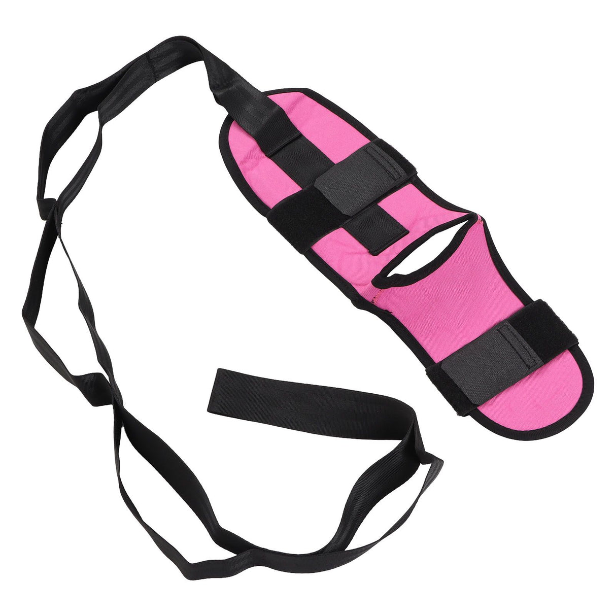 Leg Stretching Strap Muscle Relaxing High Elasticity Improve Flexibility Rehabilitation Foot Stretch Strap Rose Red
