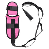 Leg Stretching Strap Muscle Relaxing High Elasticity Improve Flexibility Rehabilitation Foot Stretch Strap Rose Red - Close-Up Angle