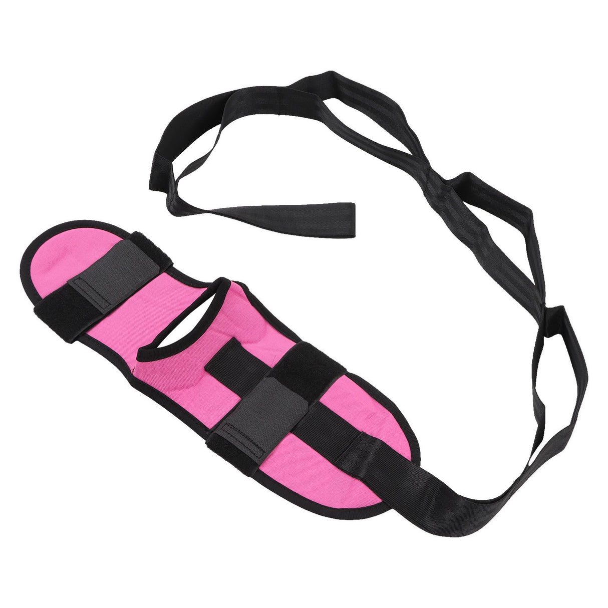 Leg Stretching Strap Muscle Relaxing High Elasticity Improve Flexibility Rehabilitation Foot Stretch Strap Rose Red