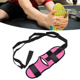 Leg Stretching Strap Muscle Relaxing High Elasticity Improve Flexibility Rehabilitation Foot Stretch Strap Rose Red