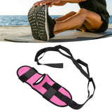 Leg Stretching Strap Muscle Relaxing High Elasticity Improve Flexibility Rehabilitation Foot Stretch Strap Rose Red