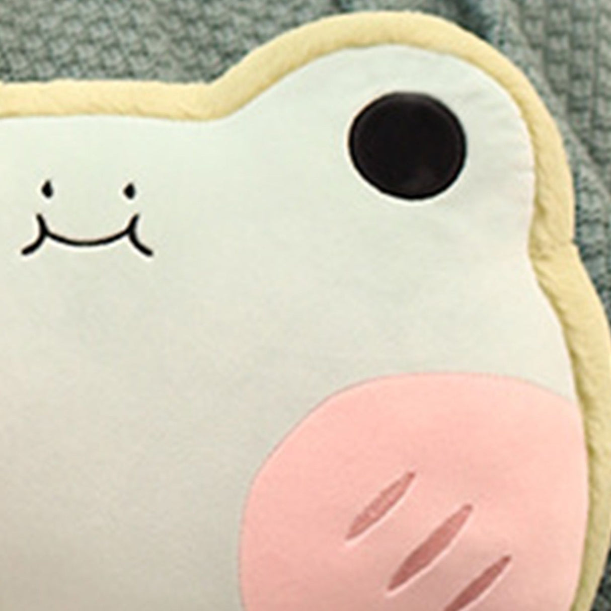 Animal Shape Pillow Stuffed Cushion Toy Flannel Plush Animal Soft Pillow for Kids Christmas Gift Avocado Green Frog 40x30cm