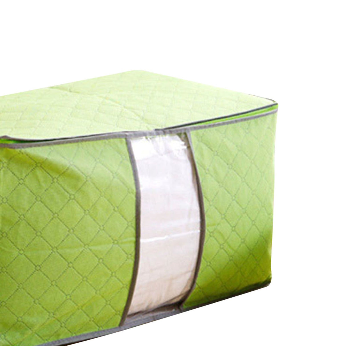 5Pcs Clothing Folding Storage Bag Dustproof Quilt Organizer Non Woven Fabric Large Size Green