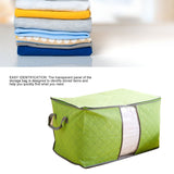 5Pcs Clothing Folding Storage Bag Dustproof Quilt Organizer Non Woven Fabric Large Size Green - Extra Image