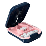 Portable Tablet Cutter Box Medicine Cutting Dispenser Household Medicines Supplement Case