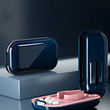 Portable Tablet Cutter Box Medicine Cutting Dispenser Household Medicines Supplement Case